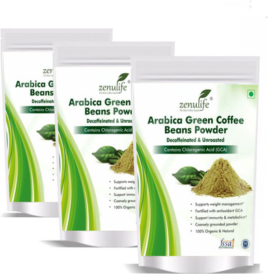 zenulife Organic Green Coffee beans Powder for Weight Management 800 GM Pack of 3(800 g)
zenulife Organic Green Coffee beans Powder for Weight Management 800 GM Pack of 3(800 g)