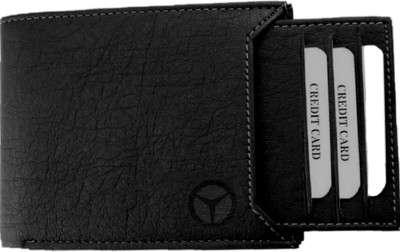 COST TO COST Men Black Artificial Leather Wallet(6 Card Slots)