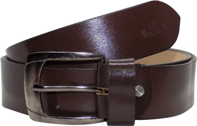 Forty Hands Men Casual Brown Genuine Leather Belt