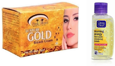 Pink Root GOLD BLEACH 250G WITH CLEAN & CLEAR LEMON FACE WASH(Set of 2)
Pink Root GOLD BLEACH 250G WITH CLEAN & CLEAR LEMON FACE WASH(Set of 2)