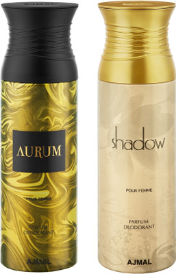 Ajmal Aurum & ShadowHer Deodorants for Women pack of 2 Deodorant Spray - For Women(400 ml, Pack of 2)
Ajmal Aurum & ShadowHer Deodorants for Women pack of 2 Deodorant Spray - For Women(400 ml, Pack of 2)