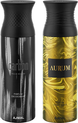 Ajmal Carbon & Aurum Deodorants for Men & Women pack of 2 Deodorant Spray - For Men & Women(400 ml, Pack of 2)
Ajmal Carbon & Aurum Deodorants for Men & Women pack of 2 Deodorant Spray - For Men & Women(400 ml, Pack of 2)