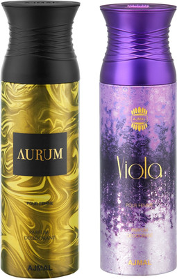 Ajmal Aurum & Viola Deodorants for Women pack of 2 Deodorant Spray - For Women(400 ml, Pack of 2)
Ajmal Aurum & Viola Deodorants for Women pack of 2 Deodorant Spray - For Women(400 ml, Pack of 2)