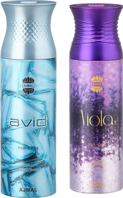 Ajmal Avid & Viola Deodorants for Men & Women pack of 2 Deodorant Spray - For Men & Women(400 ml, Pack of 2)
Ajmal Avid & Viola Deodorants for Men & Women pack of 2 Deodorant Spray - For Men & Women(400 ml, Pack of 2)