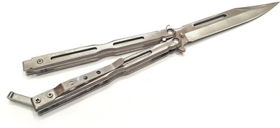 Military Green Silver Butterfly Knife Knife, Survival Knife, Butterfly Knife, Campers Knife, Pocket Knife(Silver)
Military Green Silver Butterfly Knife Knife, Survival Knife, Butterfly Knife, Campers Knife, Pocket Knife(Silver)