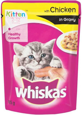 Whiskas cat food with chicken in gravy Chicken 85 g Wet Cat Food