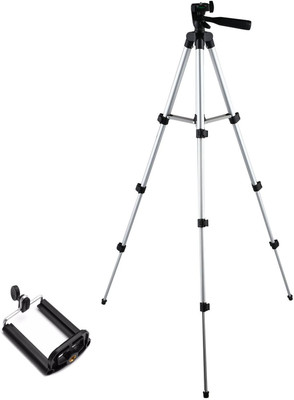 BUY GENUINE Portable & Adjustable Lightweight DSLR Camera Stand Tripod-3110 With Three-Dimensional Head & Quick Release Plate For Videos Cameras Camcorders with Mobile Holder Mount For Android Phone Tripod(Silver & Black, Supports Up to 1500)
BUY GENUINE Portable & Adjustable Lightweight DSLR Camera Stand Tripod-3110 With Three-Dimensional Head & Quick Release Plate For Videos Cameras Camcorders with Mobile Holder Mount For Android Phone Tripod(Silver & Black, Supports Up to 1500)