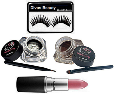 Divas Beauty Eyelashes, Lustre Rouge A Levres Matte Finish Lipstick, Hello Kitty Two Eyeliner(Set of 3)
Divas Beauty Eyelashes, Lustre Rouge A Levres Matte Finish Lipstick, Hello Kitty Two Eyeliner(Set of 3)
