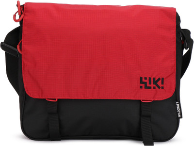 Wildcraft Women Casual Red, Black Nylon Sling Bag, Black;red