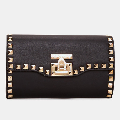 Remanika Women Casual Black Leatherette Sling Bag