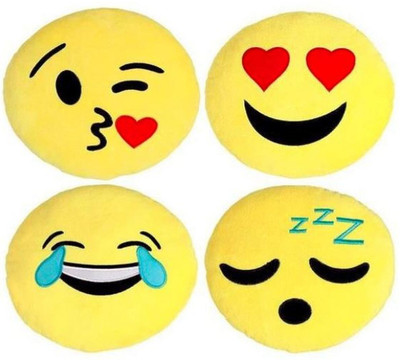 Frantic Premium Quality Flying Kiss, Heart Eyes, Laughing Tears and Sleeping Soft Smiley Cushions - 35 Cm Pack of 4 - 35 cm(Yellow)
Frantic Premium Quality Flying Kiss, Heart Eyes, Laughing Tears and Sleeping Soft Smiley Cushions - 35 Cm Pack of 4 - 35 cm(Yellow)