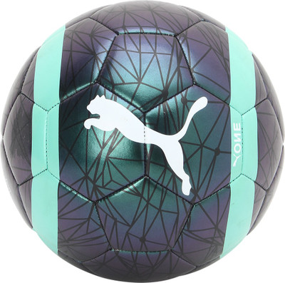 Puma One Chrome ball Football - Size: (Pack of 1, Green