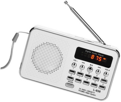 CRETO L-938 Portable Mini Radio Fm Mp3 Player support USB pen-drive , aux and memory card FM Radio(White)
CRETO L-938 Portable Mini Radio Fm Mp3 Player support USB pen-drive , aux and memory card FM Radio(White)