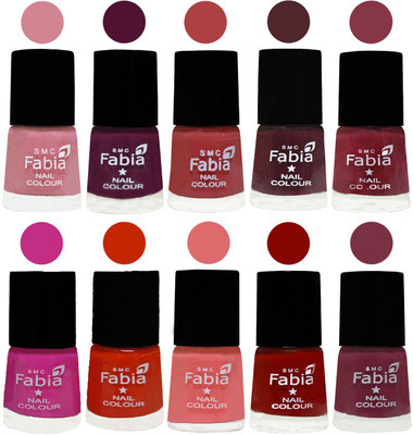 FABIA Matte Nail Polish Combo/Multicolor Nail Polish/Mix Color/Combo Color Set of 10pcs(6ml each) 110201864 Rose-Boysenberry-Peach-Wine-Wine Red-Pink Pink-Fire Orange-Baby Pink-Bold Red-Plum(Pack of 10)
FABIA Matte Nail Polish Combo/Multicolor Nail Polish/Mix Color/Combo Color Set of 10pcs(6ml each) 110201864 Rose-Boysenberry-Peach-Wine-Wine Red-Pink Pink-Fire Orange-Baby Pink-Bold Red-Plum(Pack of 10)