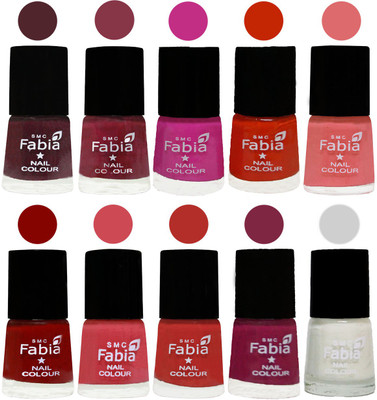 FABIA Matte Nail Polish Combo/Multicolor Nail Polish/Mix Color/Combo Color Set of 10pcs(6ml each) 110201934 Wine-Wine Red-Pink Pink-Fire Orange-Baby Pink-Bold Red-Strawberry-Candy Orange-Dark Magenta-White(Pack of 10)
FABIA Matte Nail Polish Combo/Multicolor Nail Polish/Mix Color/Combo Color Set of 10pcs(6ml each) 110201934 Wine-Wine Red-Pink Pink-Fire Orange-Baby Pink-Bold Red-Strawberry-Candy Orange-Dark Magenta-White(Pack of 10)