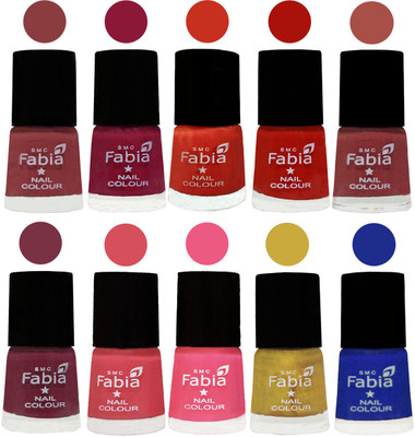 FABIA Matte Nail Polish Combo/Multicolor Nail Polish/Mix Color/Combo Color Set of 10pcs(6ml each) 110202112 Dark Nude-Pure Wine-Orange-Reddish Red-Dark Peach-Plum-Punch Pink-Shock Pink Light-Mattis gold-Shock Blue Dark(Pack of 10)
FABIA Matte Nail Polish Combo/Multicolor Nail Polish/Mix Color/Combo Color Set of 10pcs(6ml each) 110202112 Dark Nude-Pure Wine-Orange-Reddish Red-Dark Peach-Plum-Punch Pink-Shock Pink Light-Mattis gold-Shock Blue Dark(Pack of 10)