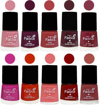 FABIA Matte Nail Polish Combo/Multicolor Nail Polish/Mix Color/Combo Color Set of 10pcs(6ml each) 110201863 Rose-Boysenberry-Peach-Wine-Wine Red-Pink Pink-Fire Orange-Baby Pink-Bold Red-Dark Peach(Pack of 10)
FABIA Matte Nail Polish Combo/Multicolor Nail Polish/Mix Color/Combo Color Set of 10pcs(6ml each) 110201863 Rose-Boysenberry-Peach-Wine-Wine Red-Pink Pink-Fire Orange-Baby Pink-Bold Red-Dark Peach(Pack of 10)