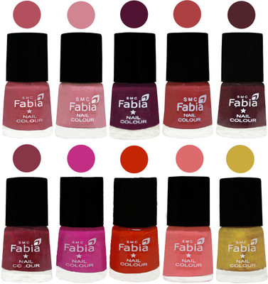 FABIA Matte Nail Polish Combo/Multicolor Nail Polish/Mix Color/Combo Color Set of 10pcs(6ml each) 110201844 Mauve Pink-Rose-Boysenberry-Peach-Wine-Wine Red-Pink Pink-Fire Orange-Baby Pink-Mattis gold(Pack of 10)
FABIA Matte Nail Polish Combo/Multicolor Nail Polish/Mix Color/Combo Color Set of 10pcs(6ml each) 110201844 Mauve Pink-Rose-Boysenberry-Peach-Wine-Wine Red-Pink Pink-Fire Orange-Baby Pink-Mattis gold(Pack of 10)