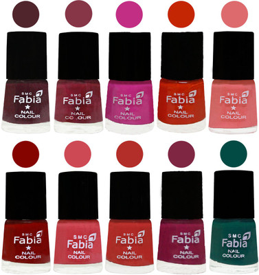FABIA Matte Nail Polish Combo/Multicolor Nail Polish/Mix Color/Combo Color Set of 10pcs(6ml each) 110201931 Wine-Wine Red-Pink Pink-Fire Orange-Baby Pink-Bold Red-Strawberry-Candy Orange-Dark Magenta-Pine Green(Pack of 10)
FABIA Matte Nail Polish Combo/Multicolor Nail Polish/Mix Color/Combo Color Set of 10pcs(6ml each) 110201931 Wine-Wine Red-Pink Pink-Fire Orange-Baby Pink-Bold Red-Strawberry-Candy Orange-Dark Magenta-Pine Green(Pack of 10)