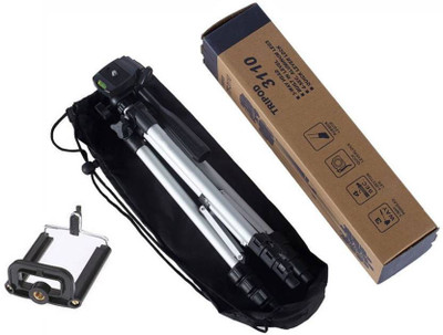 Ruhi Tripod-3110 40.2 Inch Portable Camera Tripod With Three-Dimensional Head & Quick Release Plate Tripod Tripod Tripod(Black, Silver, Supports Up to 1000 g)
Ruhi Tripod-3110 40.2 Inch Portable Camera Tripod With Three-Dimensional Head & Quick Release Plate Tripod Tripod Tripod(Black, Silver, Supports Up to 1000 g)