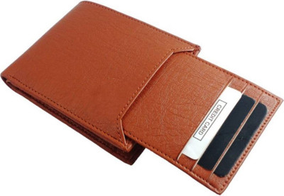 Tulip Men Tan Artificial Leather Wallet(6 Card Slots)