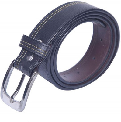 Bluemoon Star Men Casual Blue Artificial Leather Belt, Black