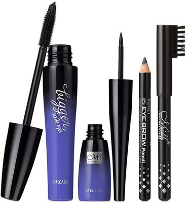 MN EYES KIT BIGGER SEXIER EYES WITH MASCARA + LIQUID EYE LINER + EYEBROW PENCIL PACK(Set of 3)