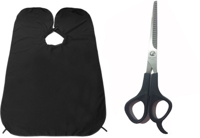JAGTEK Combo Of 2 pcs , Plastc Handle Stainless Steel Thinning Scissor / Beard Shaving Apron ( set of 2 )(Set of 02)
JAGTEK Combo Of 2 pcs , Plastc Handle Stainless Steel Thinning Scissor / Beard Shaving Apron ( set of 2 )(Set of 02)