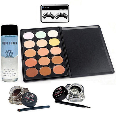 brutus Eyelashes, Mac 15 shades Concealer Palette, Hello kitty Two Eyeliner, Bobbi Brown Instant Long Wear Makeup Remover(Set of 4)
brutus Eyelashes, Mac 15 shades Concealer Palette, Hello kitty Two Eyeliner, Bobbi Brown Instant Long Wear Makeup Remover(Set of 4)