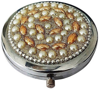 Bueno Antique Pearls Round Vintage Compact Mirror, Folding Mirror For Travelling, Makeup Mirror For Girls And Women, Stylish And Unique Design, Pack Of 1
Bueno Antique Pearls Round Vintage Compact Mirror, Folding Mirror For Travelling, Makeup Mirror For Girls And Women, Stylish And Unique Design, Pack Of 1