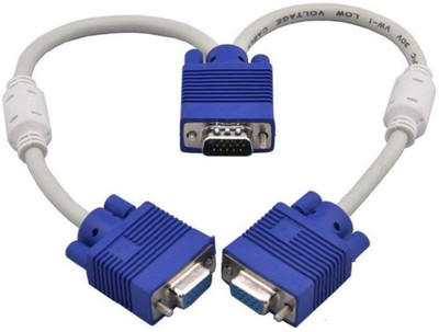 Microware Male to Female Y Splitter VGA Cable (White) VGA Cable(Compatible with Computer, Laptop, White)
Microware Male to Female Y Splitter VGA Cable (White) VGA Cable(Compatible with Computer, Laptop, White)