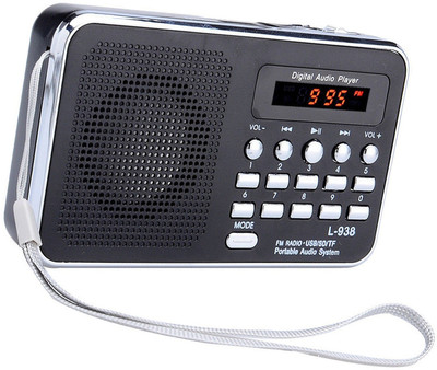 CRETO Latest Radio FM L-938 Support fm , USB pen-drive , aux and memory card FM Radio(Black)
CRETO Latest Radio FM L-938 Support fm , USB pen-drive , aux and memory card FM Radio(Black)
