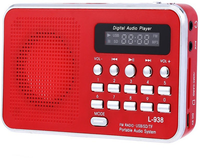 CRETO Original L-938 Digital Mp3 Audio Player FM Radio support USB pen-drive , aux and memory card FM Radio(Red)
CRETO Original L-938 Digital Mp3 Audio Player FM Radio support USB pen-drive , aux and memory card FM Radio(Red)