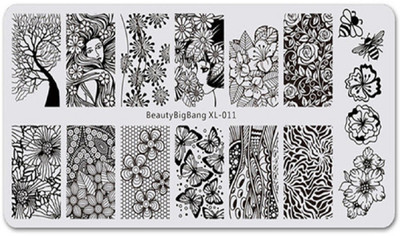Imported Beauty Big Bang Stamping Template Rectangle Negative Space Reverse Flower Tree Butterfly Girl Lady Nail Art Image Plate BBB XL-011(Silver)
Imported Beauty Big Bang Stamping Template Rectangle Negative Space Reverse Flower Tree Butterfly Girl Lady Nail Art Image Plate BBB XL-011(Silver)