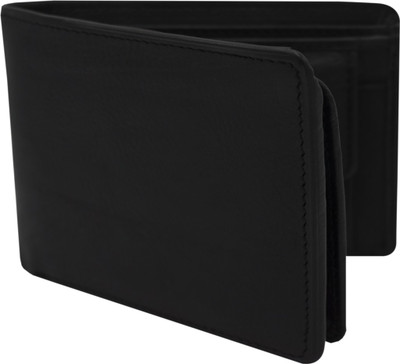 Dezire Crafts Men Formal Black Genuine Leather Wallet(4 Card Slots)