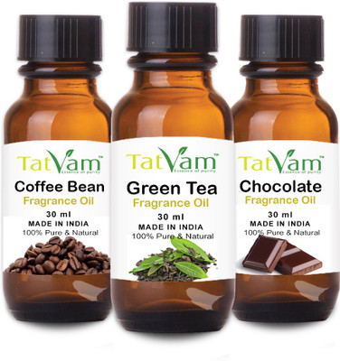 Tatvam Soap Making Fragrance oil Set of 3 - Green Tea, Coffee Bean, Chocolate (30 ml Each)(30 ml)
Tatvam Soap Making Fragrance oil Set of 3 - Green Tea, Coffee Bean, Chocolate (30 ml Each)(30 ml)