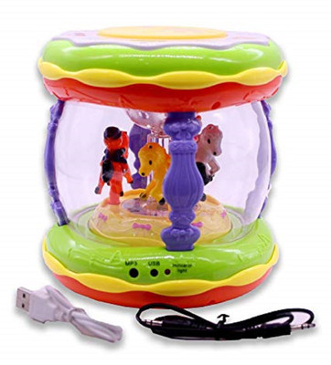 CREATIVEVILLA MERRY-GO-ROUND DRUM WITH 3D LIGHTS AND MUSIC CVPTMT11(Multicolor)
CREATIVEVILLA MERRY-GO-ROUND DRUM WITH 3D LIGHTS AND MUSIC CVPTMT11(Multicolor)