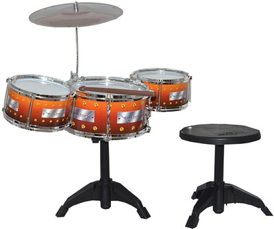 Bestie Toys Kids Jazz Drum with Stand and Seat(Multicolor)