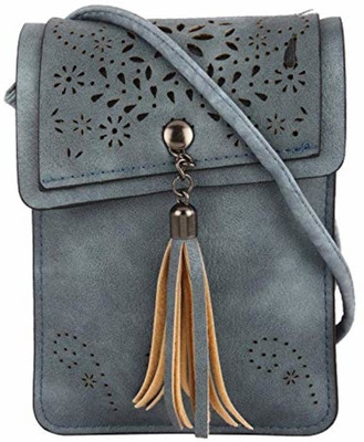 Skynova Women Casual Brown PU Sling Bag