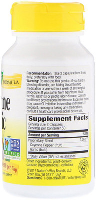 Nature's Way Nature's Way, Cayenne Garlic, 10 Veg. Capsules(10 No)