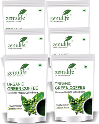 zenulife Natural Pure Organic Green Coffee Beans Decaffeinated & Unroasted Arabica Coffee beans for Weight Management 200 GM Pack of 6 Instant Coffee(6 x 33.33 g, Green Coffee, Unflavoured Flavoured)
zenulife Natural Pure Organic Green Coffee Beans Decaffeinated & Unroasted Arabica Coffee beans for Weight Management 200 GM Pack of 6 Instant Coffee(6 x 33.33 g, Green Coffee, Unflavoured Flavoured)