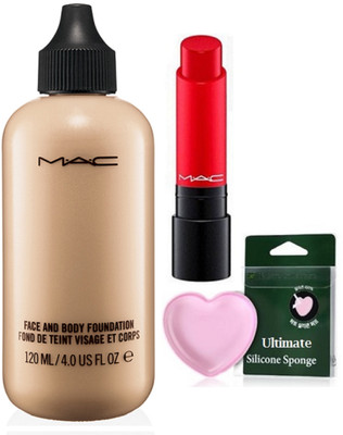 Ultimate Silicon Puff With Mac Face And body Foundation & liptensity Lipstick(Set of 3)
Ultimate Silicon Puff With Mac Face And body Foundation & liptensity Lipstick(Set of 3)
