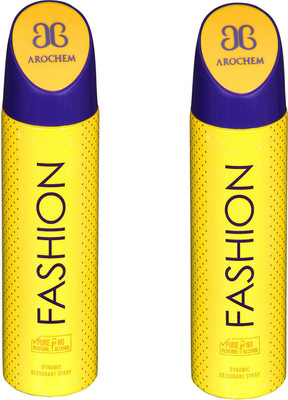Arochem FASHION -2 COMBO DEO DYNAMIC DEODORANT BODY SPRAY - FOR MEN & WOMEN Body Spray - For Men & Women(400 ml, Pack of 2)
Arochem FASHION -2 COMBO DEO DYNAMIC DEODORANT BODY SPRAY - FOR MEN & WOMEN Body Spray - For Men & Women(400 ml, Pack of 2)