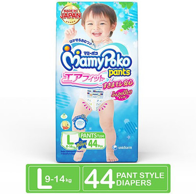MamyPoko Pants Airfit for Boys - L(44 Pieces)