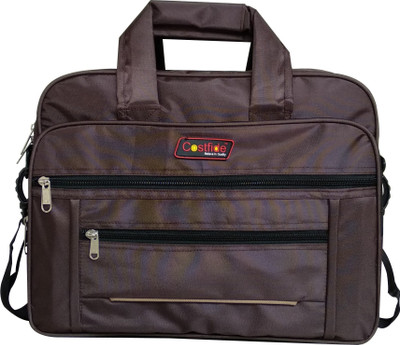 Costfide Messenger Bag(Brown, Gold)