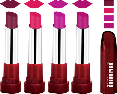 eyeflax's colorpick Silk Touch Matte Multicolor Lipstick 14g Combo 2 (Pack of 4)(Multicolor, 14 g)
eyeflax's colorpick Silk Touch Matte Multicolor Lipstick 14g Combo 2 (Pack of 4)(Multicolor, 14 g)