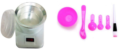 INAAYA Combo Of Professional Parlour And Salon Use Wax Heater And Facial Mask Mixing Bowl, 6 In 1 Facial Mask Mixing Bowl Brush Spoon Stick Tool with wax heater machine, pack of 1(Set of 2)
INAAYA Combo Of Professional Parlour And Salon Use Wax Heater And Facial Mask Mixing Bowl, 6 In 1 Facial Mask Mixing Bowl Brush Spoon Stick Tool with wax heater machine, pack of 1(Set of 2)