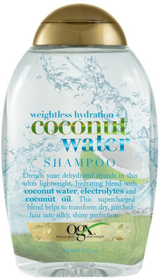 OGX Weightless Hydration Coconut Water Shampoo, (1) 13 Ounce Bottle, Paraben Free, Sustainable Ingredients, Lightweight and Hydrating and Shining with Electrolytes(385 ml)
OGX Weightless Hydration Coconut Water Shampoo, (1) 13 Ounce Bottle, Paraben Free, Sustainable Ingredients, Lightweight and Hydrating and Shining with Electrolytes(385 ml)