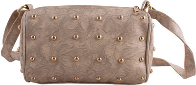THE TAN CLAN Women Casual Beige PU Sling Bag