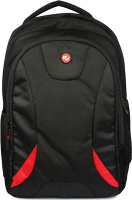bjird 15.6 inch Expandable Laptop (Black, Red) Waterproof School Bag(Black, 20 L)